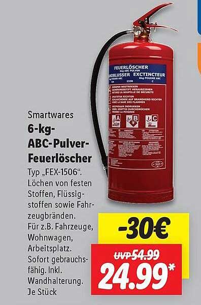 6 Kg Feuerloscher Abc