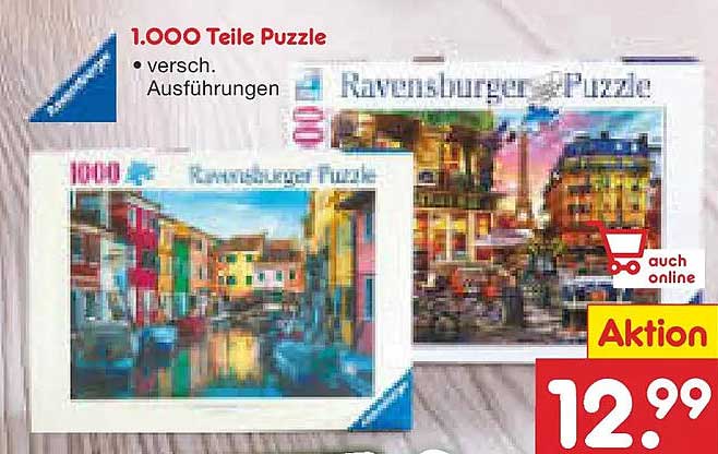1.000 Teile Puzzle - Verschiedene Ausführungen