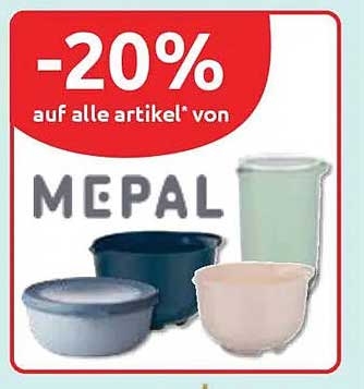 -20% auf alle Artikel von Mepal