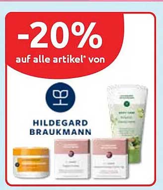 20% Rabatt auf alle Artikel von Hildegard Braukmann