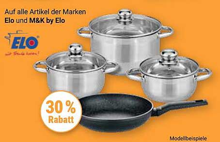 30% Rabatt auf alle Artikel der Marken Elo und M&K by Elo