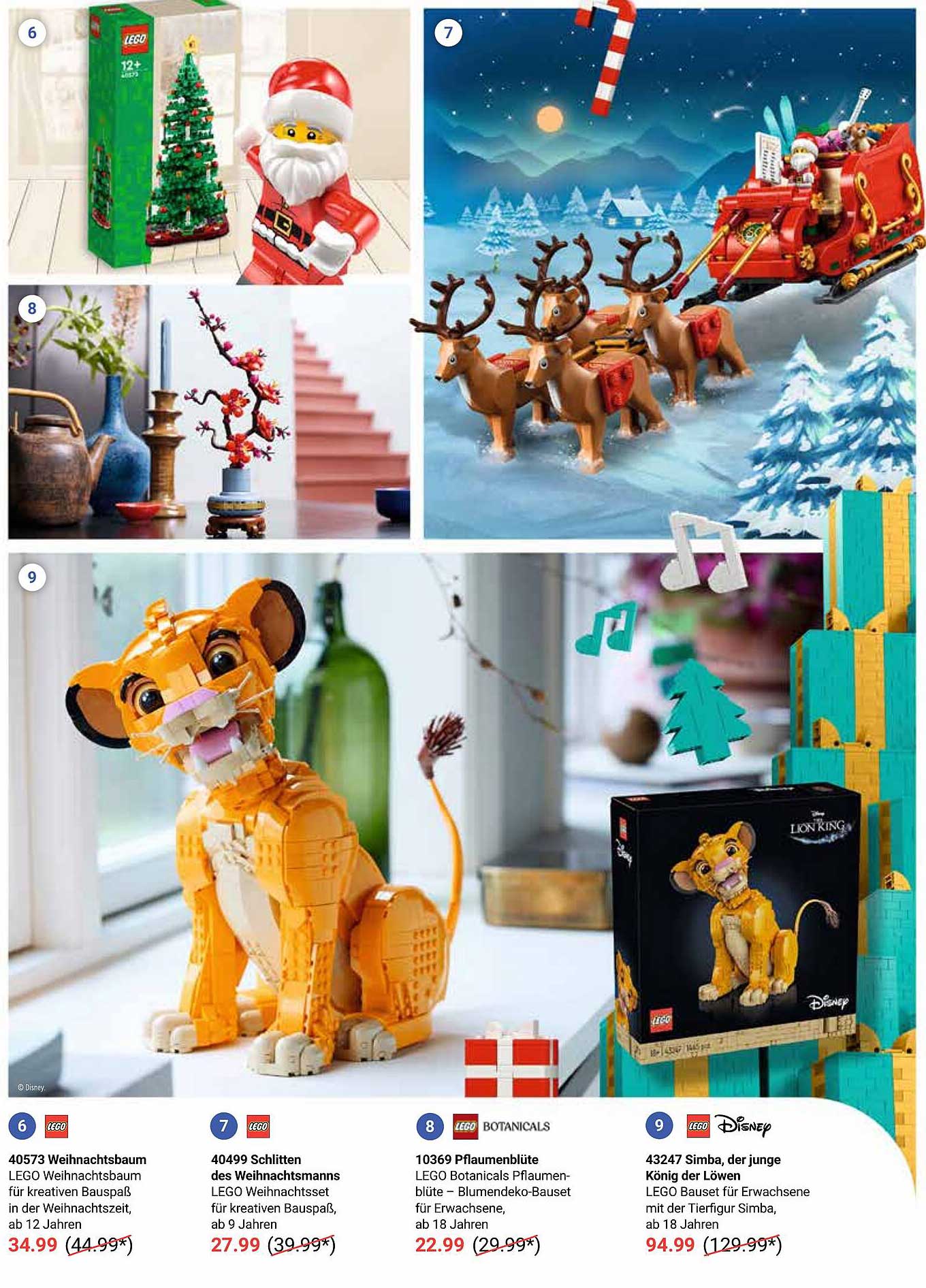 43247 Simba, der junge König der Löwen LEGO Bausatz für Erwachsene mit der Tierfigur Simba, ab 18 Jahren