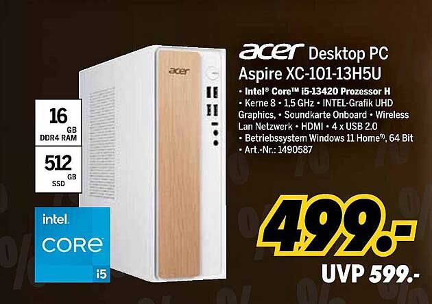 Acer Desktop PC Aspire XC-101-13H5U