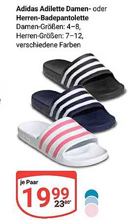 Adidas Adilette Damen- oder Herren-Badepantoletten