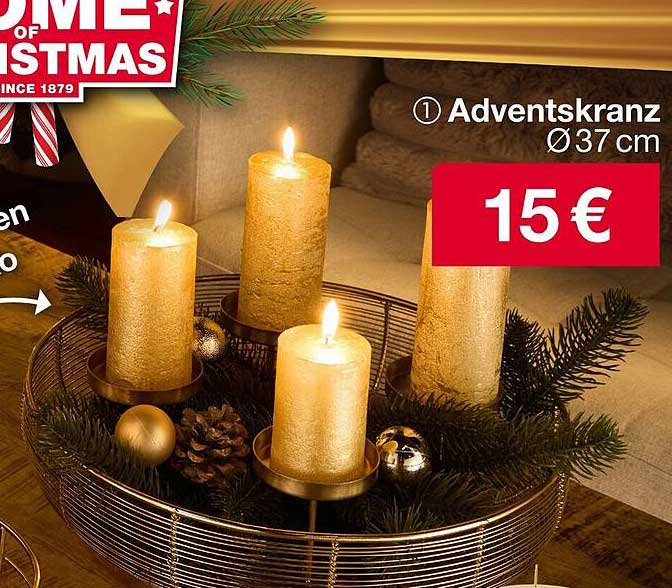 Adventskranz Ø 37 cm