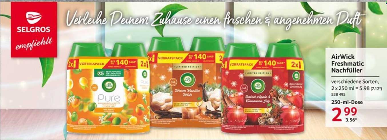 AirWick Freshmatic Nachfüller - verschiedene Sorten im Vorteilspack