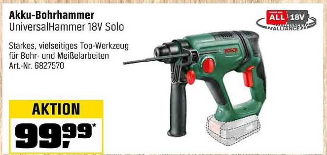 Akku-Bohrhammer UniversalHammer 18V Solo