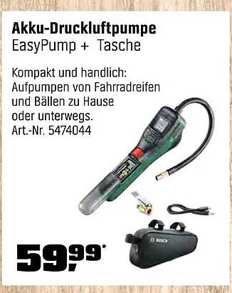 Akku-Druckluftpumpe EasyPump + Tasche