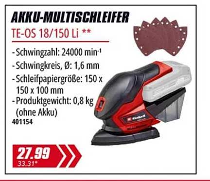 AKKU-MULTISCHLEIFER TE-OS 18/150 Li