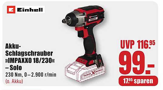 Akku-Schlagschrauber »IMPAXXO 18/230« – Solo
