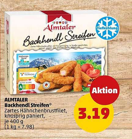 ALMTALER Backhendl Streifen - zarte Hähnchenbrustfilets im knusprigen Mantel
