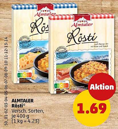 ALMTALER Rösti – Verschiedene Sorten, je 400 g