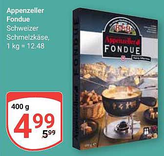 Appenzeller Fondue Schweizer Schmelzkäse, 400 g