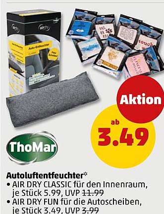 Autoluftentfeuchter - AIR DRY CLASSIC und AIR DRY FUN