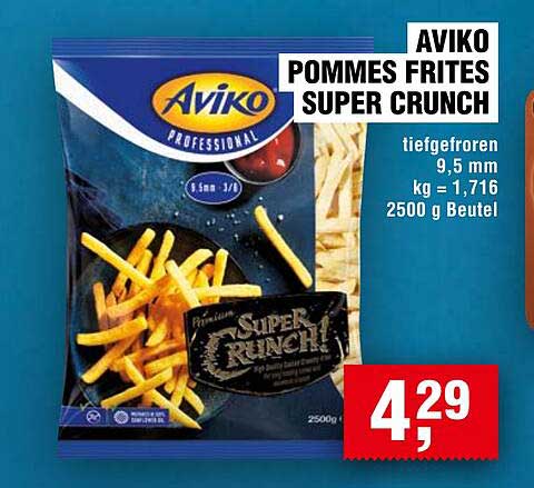 AVIKO Pommes Frites Super Crunch 2500 g