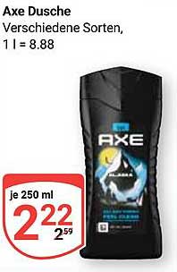 Axe Dusche - Verschiedene Sorten, 250 ml für nur 2,22 €