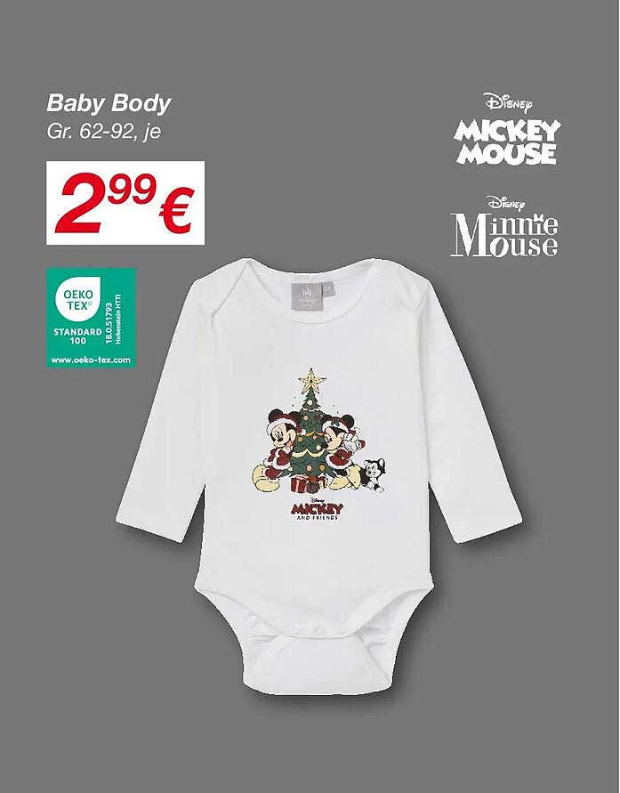 Baby Body mit Disney-Motiven