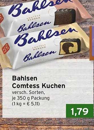 Bahlsen Comtess Kuchen - verschiedene Sorten, je 350 g Packung