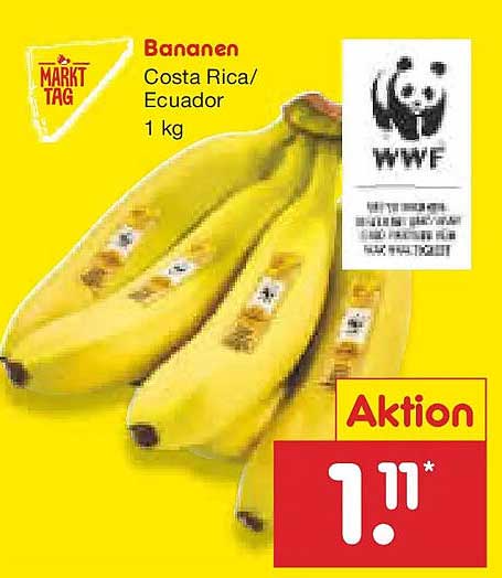 Bananen Costa Rica/Ecuador 1 kg