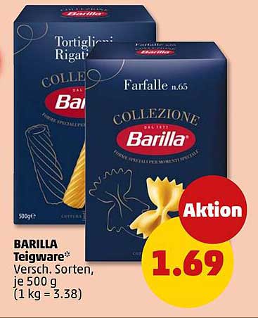BARILLA Teigware Verschiedene Sorten, je 500 g