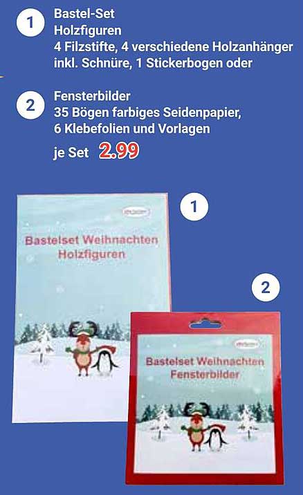 Bastel-Set Holzfiguren & Fensterbilder