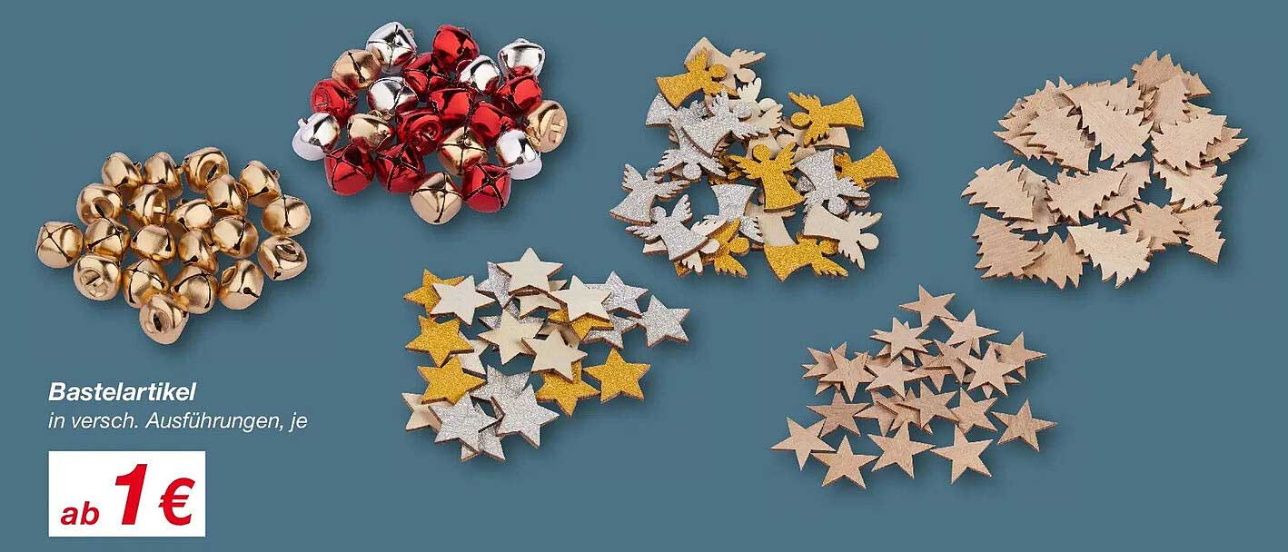 Bastelartikel in verschiedenen Ausführungen, je ab 1 €