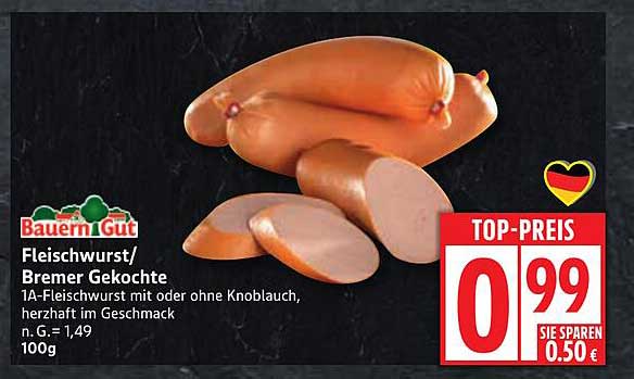 Bauern Gut Fleischwurst / Bremer Gekochte