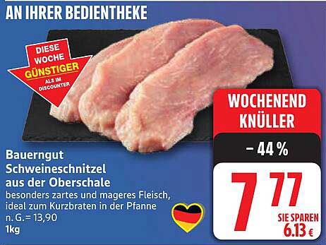 BauernGut Schweineschnitzel aus der Oberschale