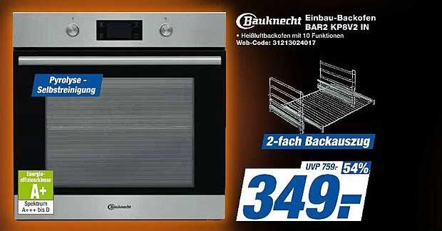 Bauknecht Einbau-Backofen BAR2 KP8V2 IN