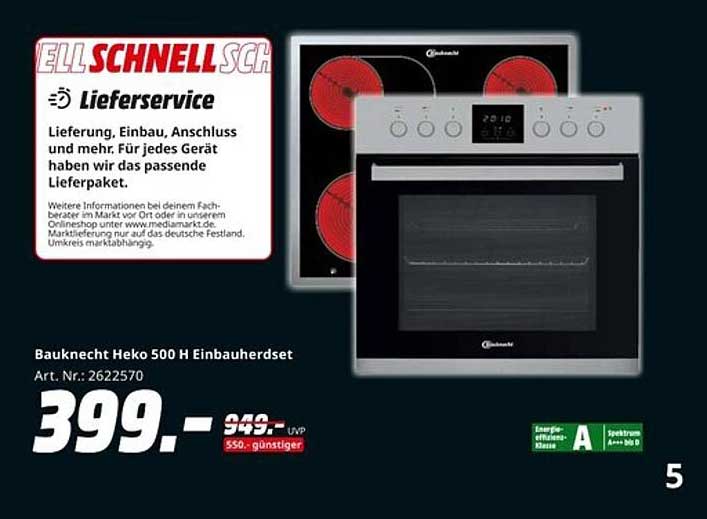 Bauknecht Heko 500 H Einbauherdset