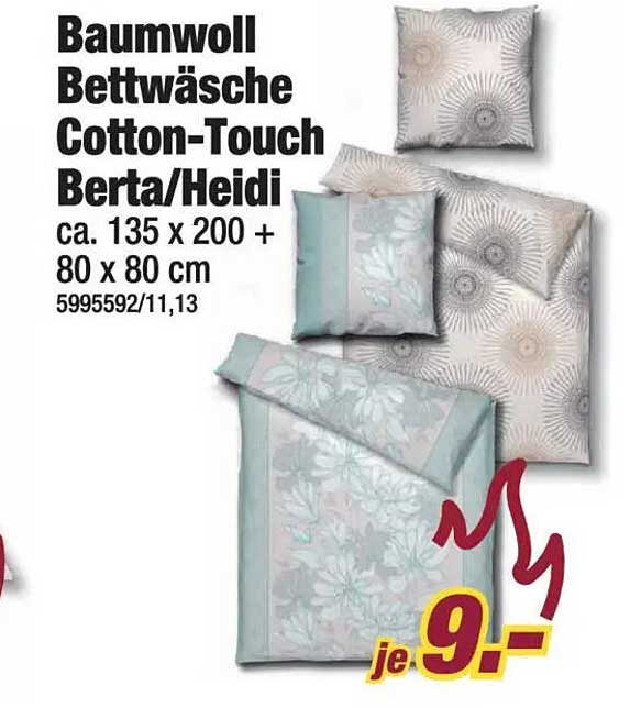 Baumwoll Bettwäsche Cotton-Touch Berta/Heidi