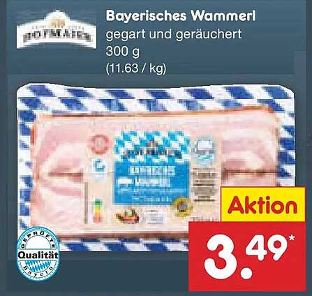 Bayerisches Wammerl, gegart und geräuchert - 300 g