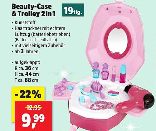 Beauty-Case & Trolley 2 in 1