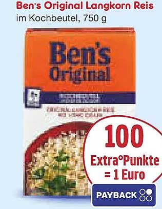 Ben's Original Langkorn Reis im Kochbeutel, 750 g