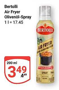 Bertolli Air Fryer Olivenöl-Spray 200 ml