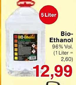Bio-Ethanol 96% Vol. - 5 Liter