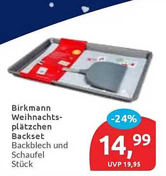 Birkmann Weihnachtsplätzchen Backset - Backblech und Schaufel