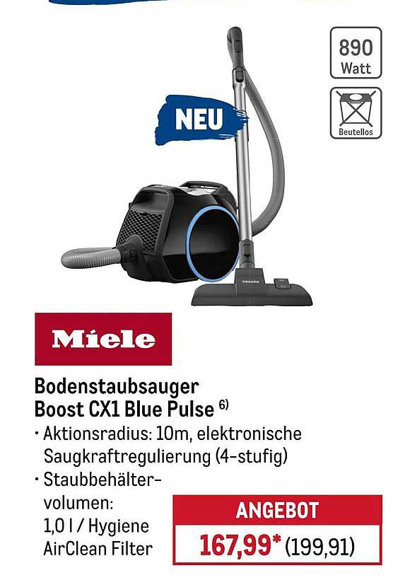 Bodenstaubsauger Boost CX1 Blue Pulse