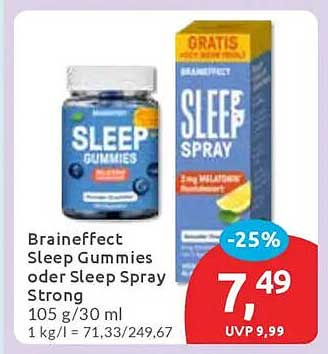 Braineffect Sleep Gummies oder Sleep Spray Strong