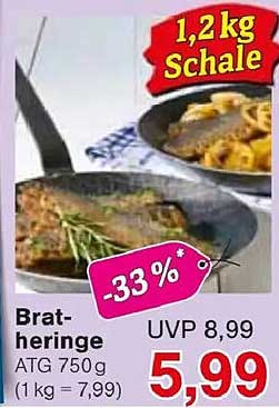 Bratheringe 750 g - köstliche Vielfalt zum Sparpreis