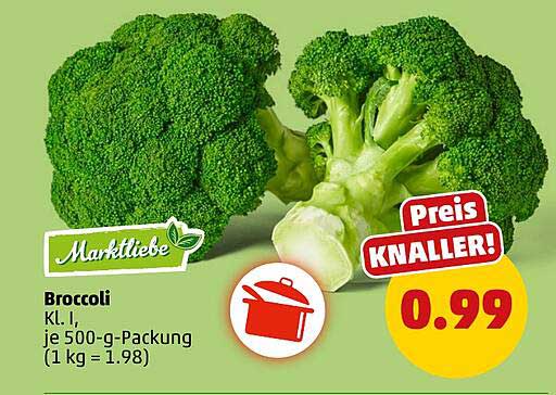 Broccoli Kl. I, je 500-g-Packung