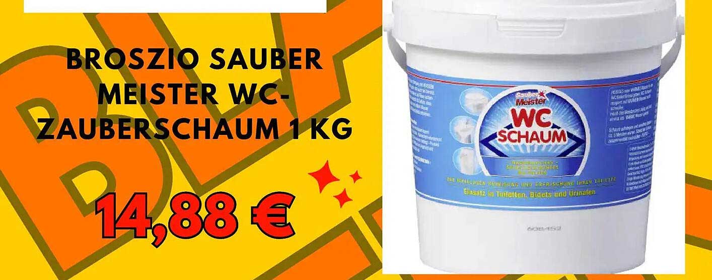 Broszio Sauber Meister WC-Zauberschaum 1 kg