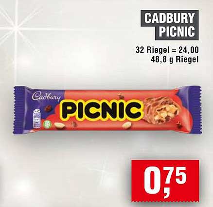 Cadbury Picnic Riegel 48,8 g