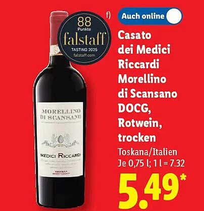Casato dei Medici Riccardi Morellino di Scansano DOCG, Rotwein, trocken