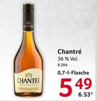Chantré 0,7-l-Flasche für nur 5,49 €