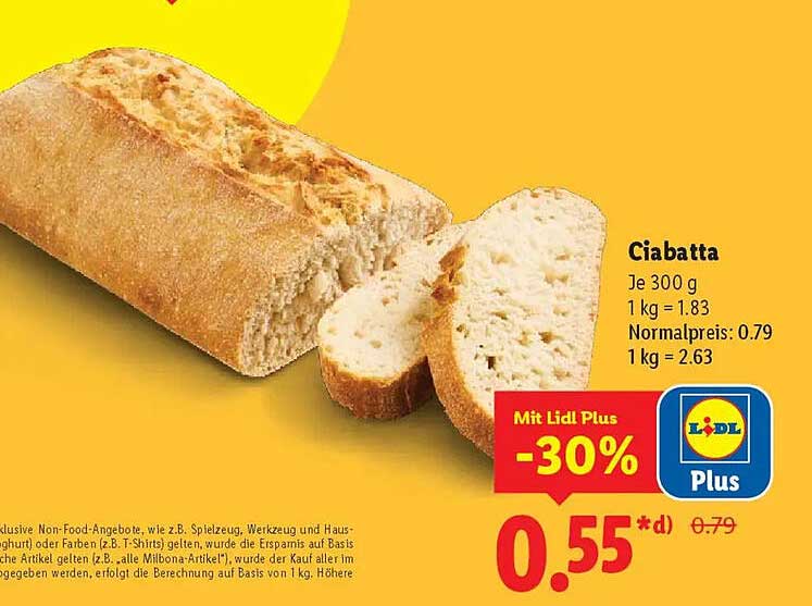 Ciabatta 300 g - frisch und knusprig