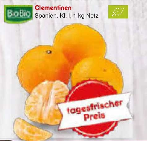 Clementinen, Spanien, Kl. I, 1 kg Netz