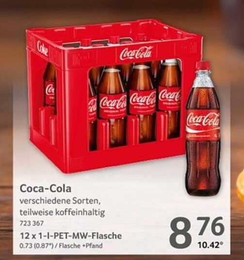 Coca-Cola 12 x 1,0-Liter-PET-MW-Flasche
