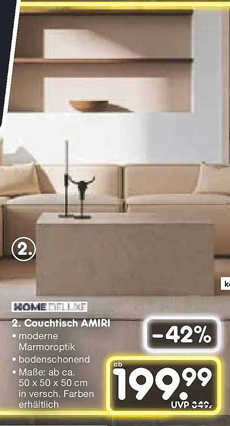 Couchtisch AMIRI in modernem Marmordesign