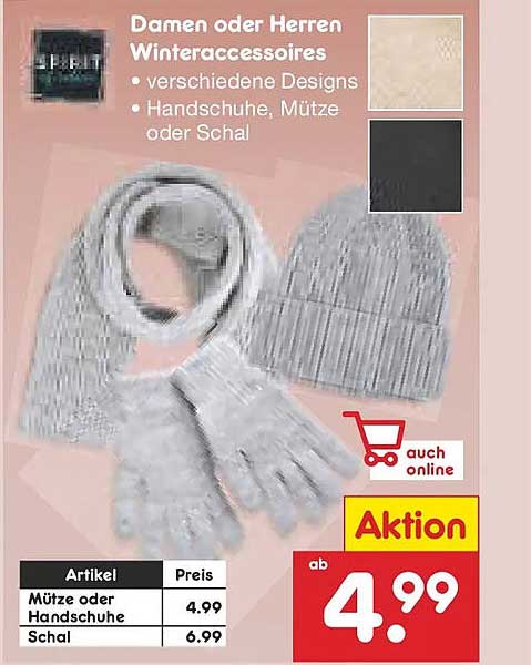 Damen oder Herren Winteraccessoires - verschiedene Designs